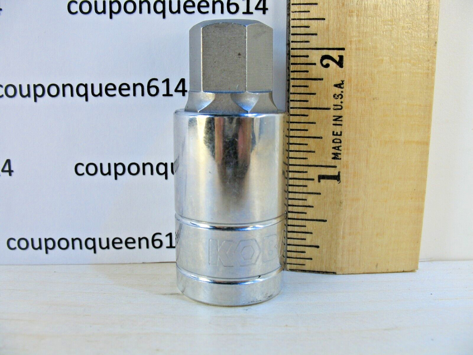 KOBALT 52002-0322, 1/2" Drive Hex Bit Socket H15mm - Brand New