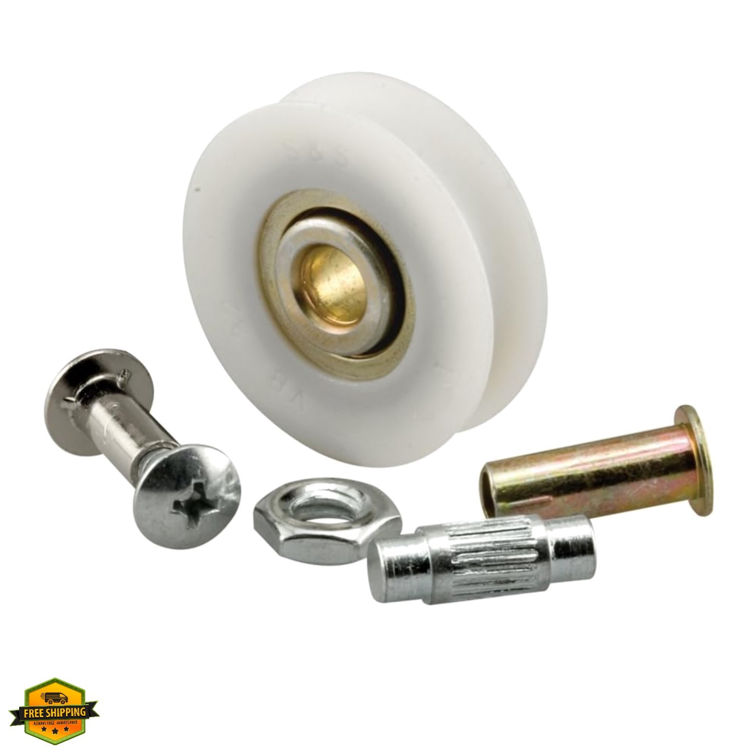 1-1/2 In. Patio Door Roller Replacement Kit 2 Pack