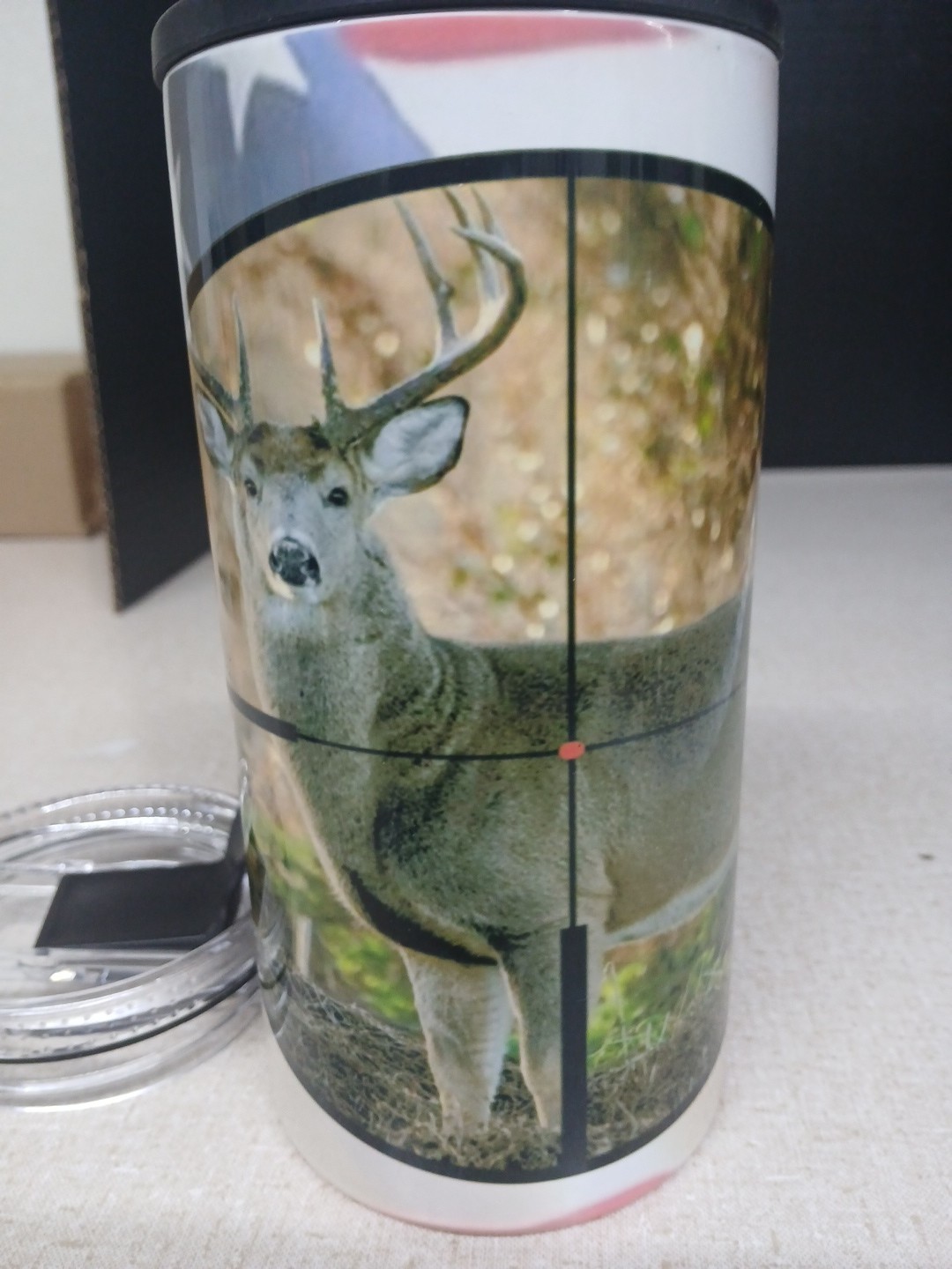 14 Oz Deer Through Sniper Scope Tumbler - Cup HOGG