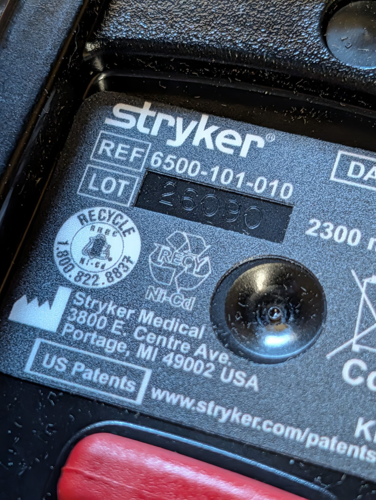 Stryker SMRT Ni-Cd SMRT Battery Pack