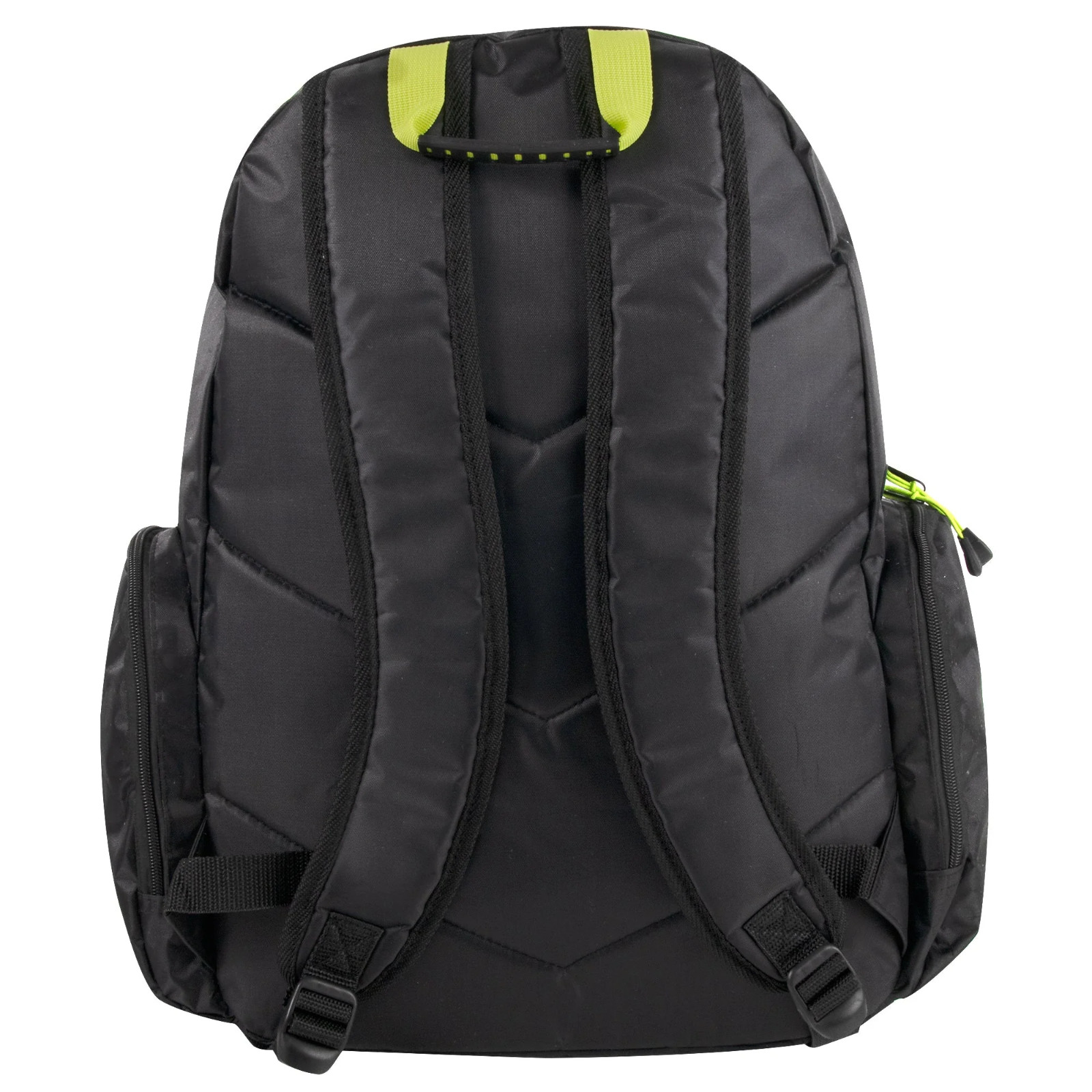 19 Inch Mountain Edge Multi-Pocket Reflective Backpack with Laptop Section-BLACK