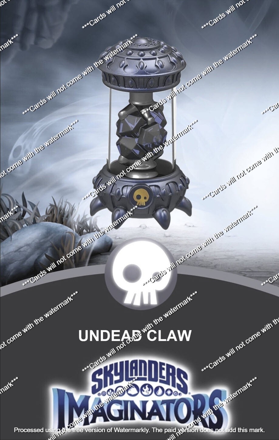 Skylanders Imaginators Undead Claw Creation Crystal  NFC Card FACTORY RESET