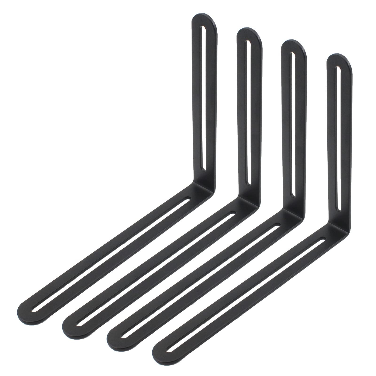 4 PCS Adjustable L-Shape Corner Brace Heavy Duty Thicken Stainless Steel Join...