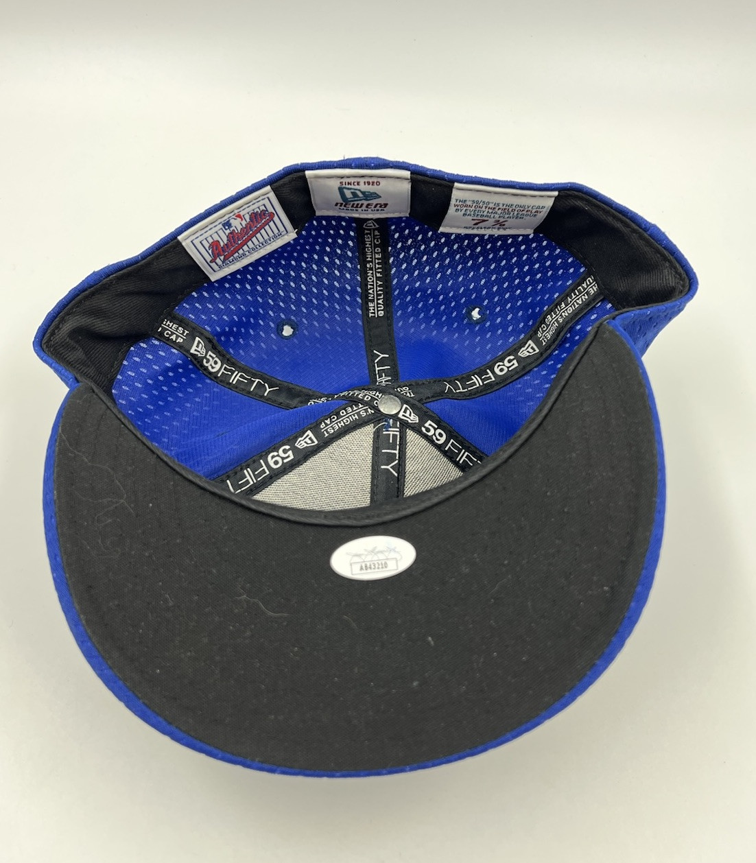 Vintage New Era MIKE PIAZZA NEW YORK METS Blue/Orange/Black JSA Autographed Hat