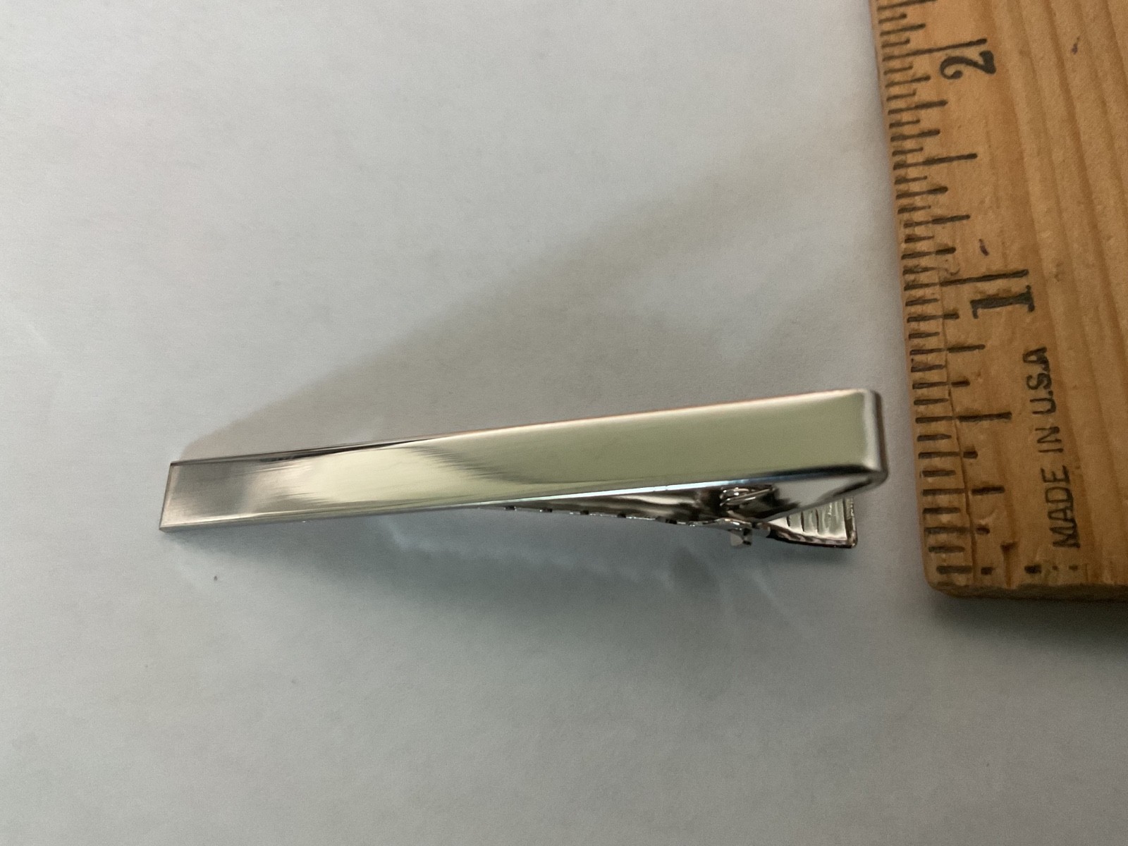 Silver tie bar Stainless Steel  2 1/4” inch long and 1/4” inch wide, 12 tie bars