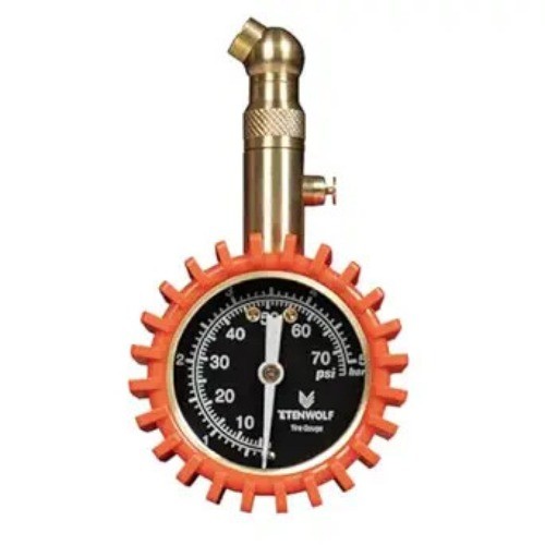 Tire Pressure Gauge for Cars 0-75 PSI, Air Pressure Gauge  Color: Vivid Orange