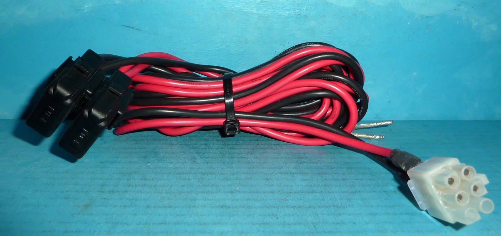 Icom/Yaesu 6-Pin Power Cable 12AWG 7ft Long Excellent Condition-