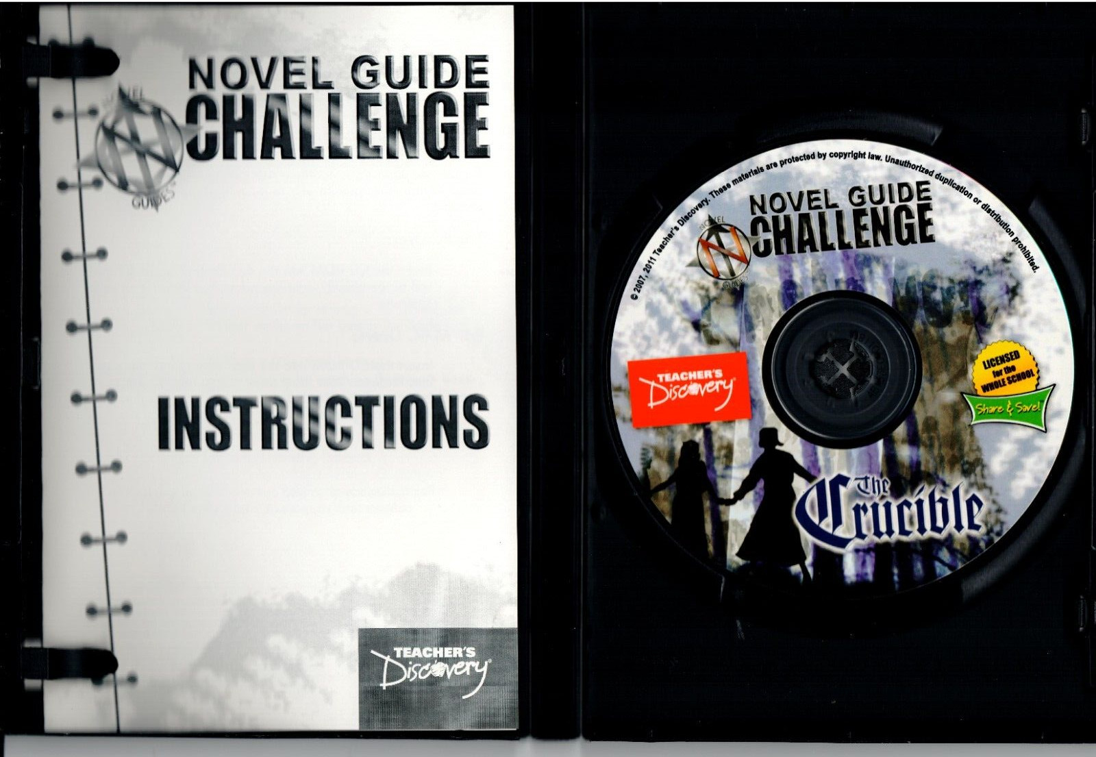 Novel Guide Challenge, The Crucible, Teacher's Discovery, CD-ROM