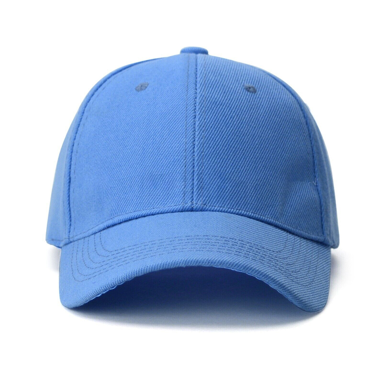 Plain Baseball Cap for Men and Women Strapback Closure Adjustable Hat Polo Style