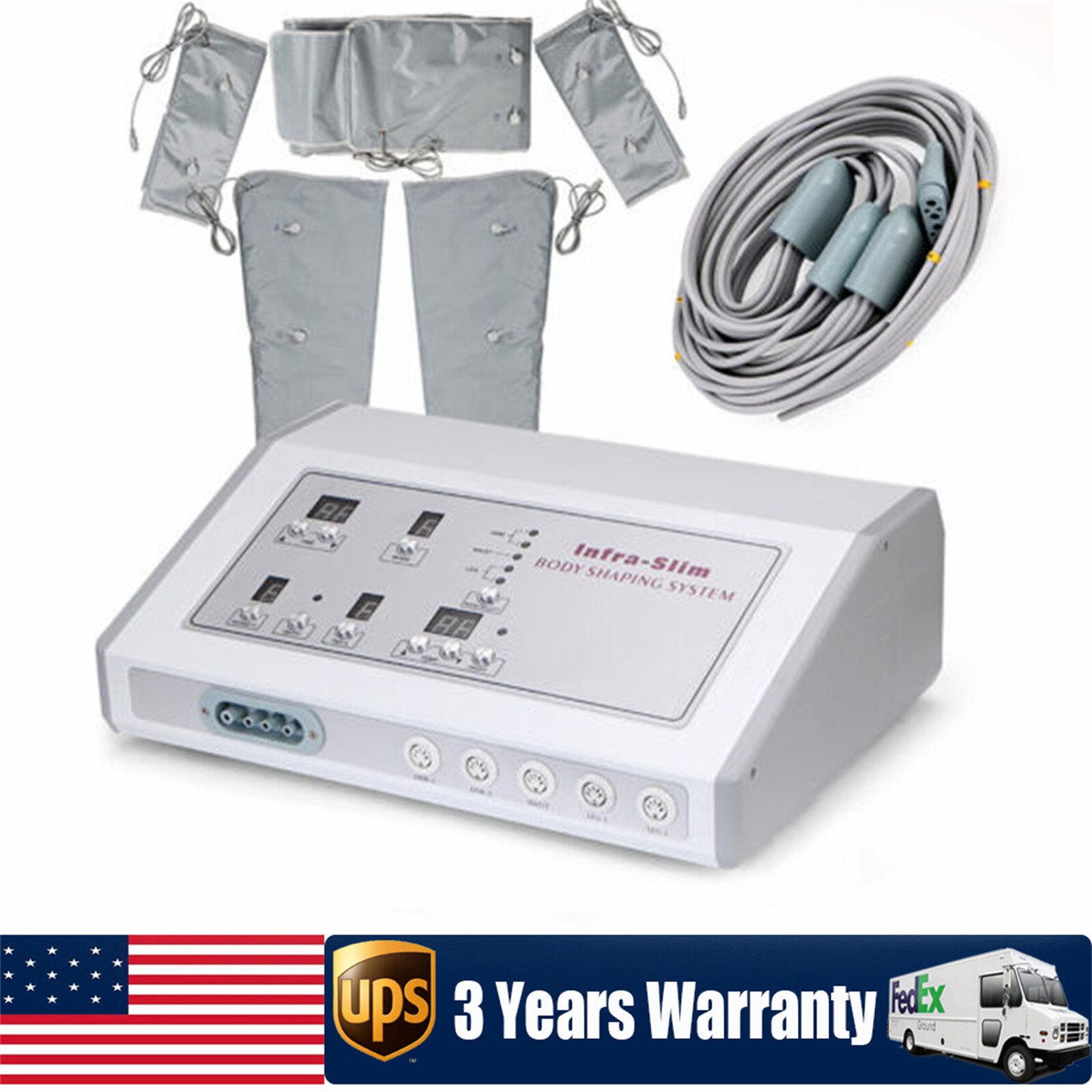 Air Pressure Slimming Suit Pressotherapy Infrared Lymphatic Drainage Machine USA