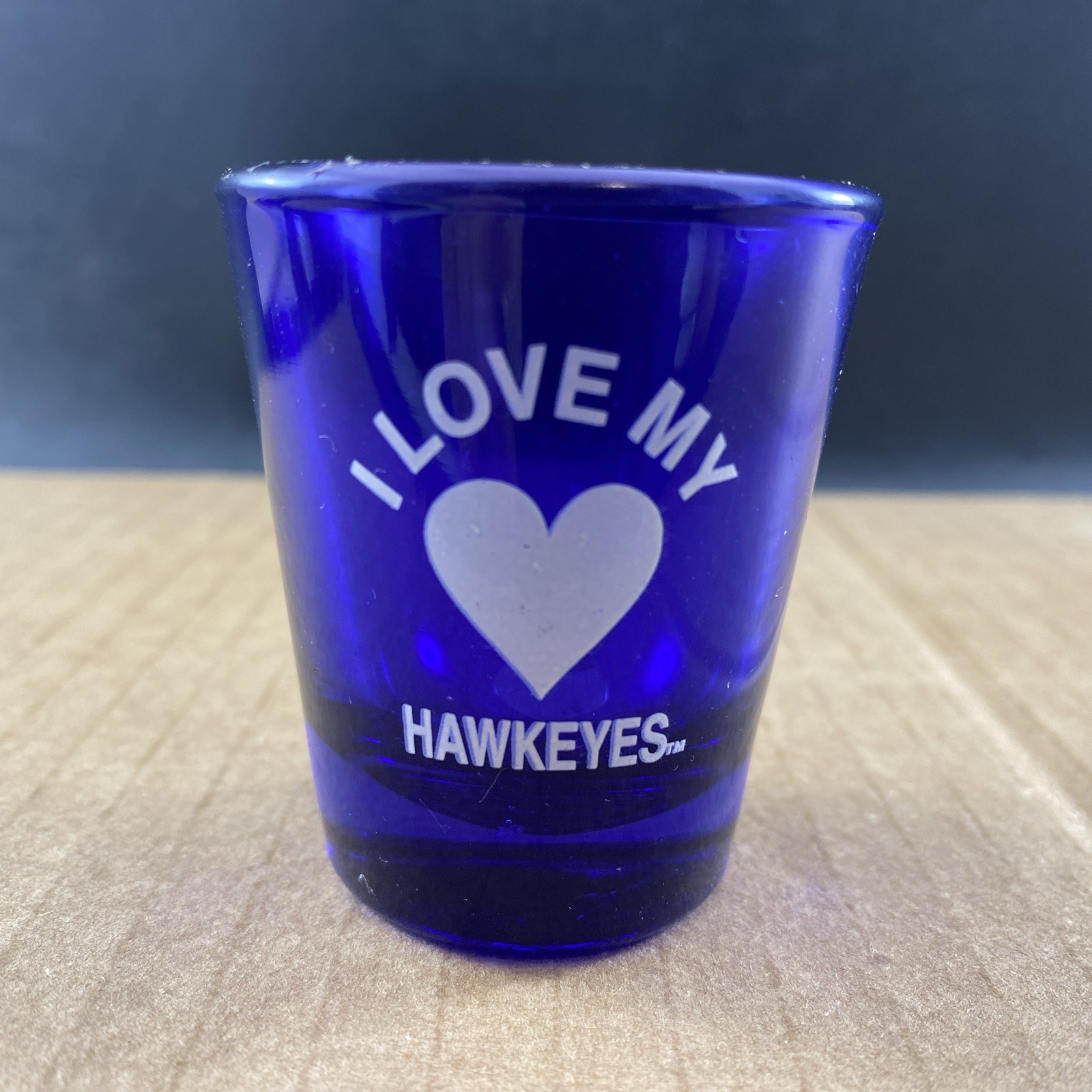 I Love My Hawkeyes shot glass, COMB SHIP $1