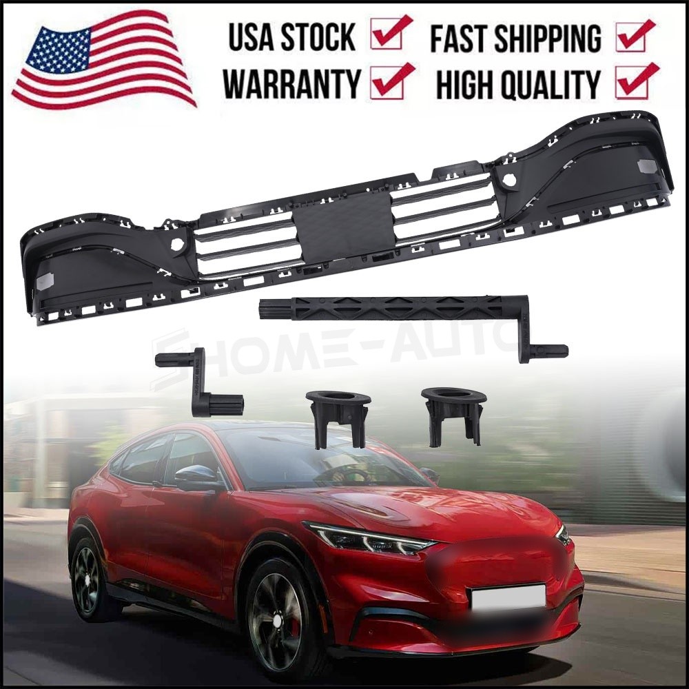 For 2021 2022 Ford Mustang Mach-E Not GT Lower Radiator Active Grille Shutter