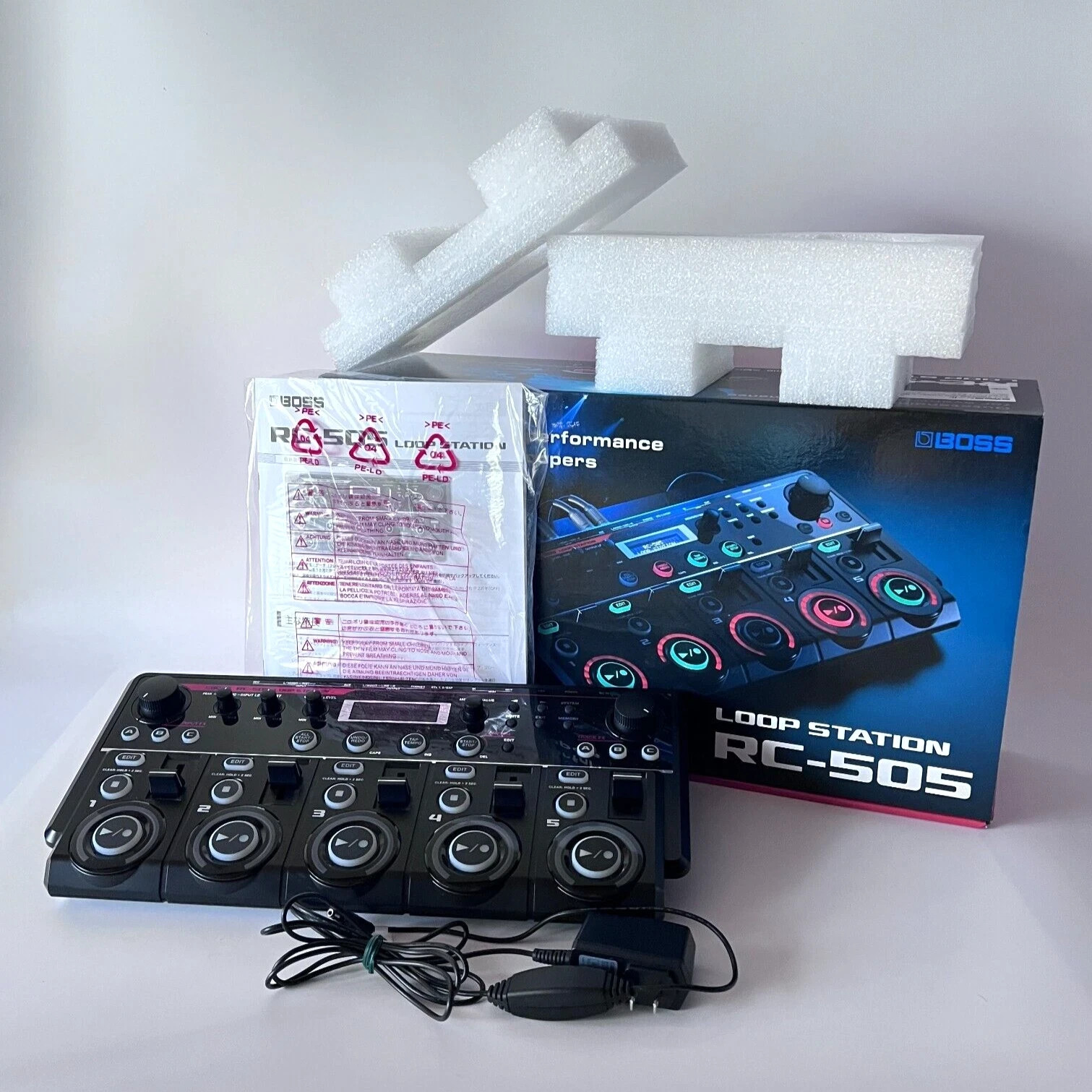 BOSS RC-505 Loop Station Looper Phrase Recorder Multi-Effects Complete Box Japan