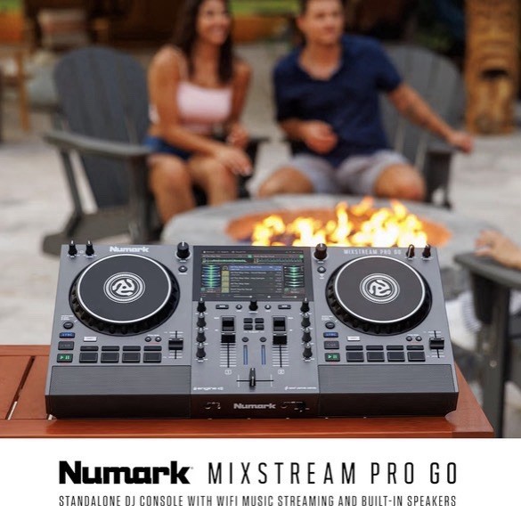 Numark Mixstream Pro Go Battery-Powered, Standalone Touchscreen DJ Controller