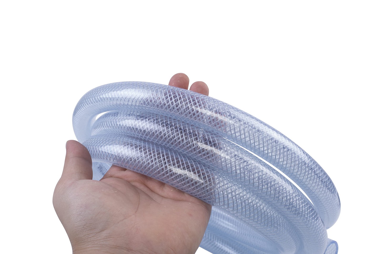 JUNZHIDA High Pressure Braided Clear Flexible PVC 3/4" ID - 10 ft,