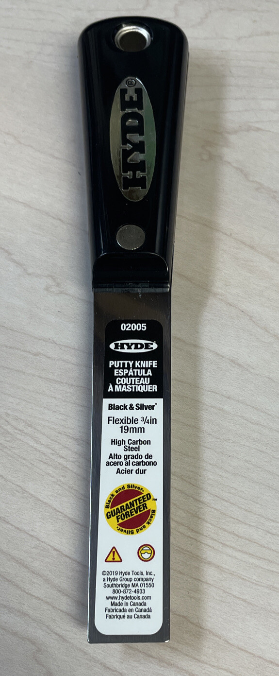 Hyde 3/4" Joint Knife Paint Scraper Flexible Carbon Steel