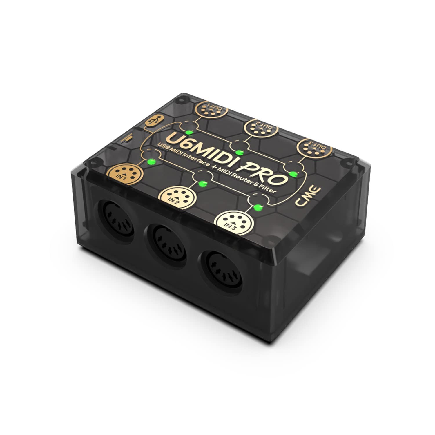 CME U6MIDI Pro 3-in-3-out MIDI Interface