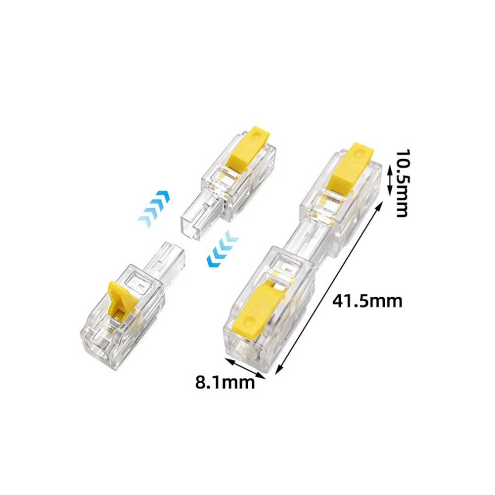 10Pcs Tool-Free in Connectors for LED Light Strips Lamps and Fan Wiring