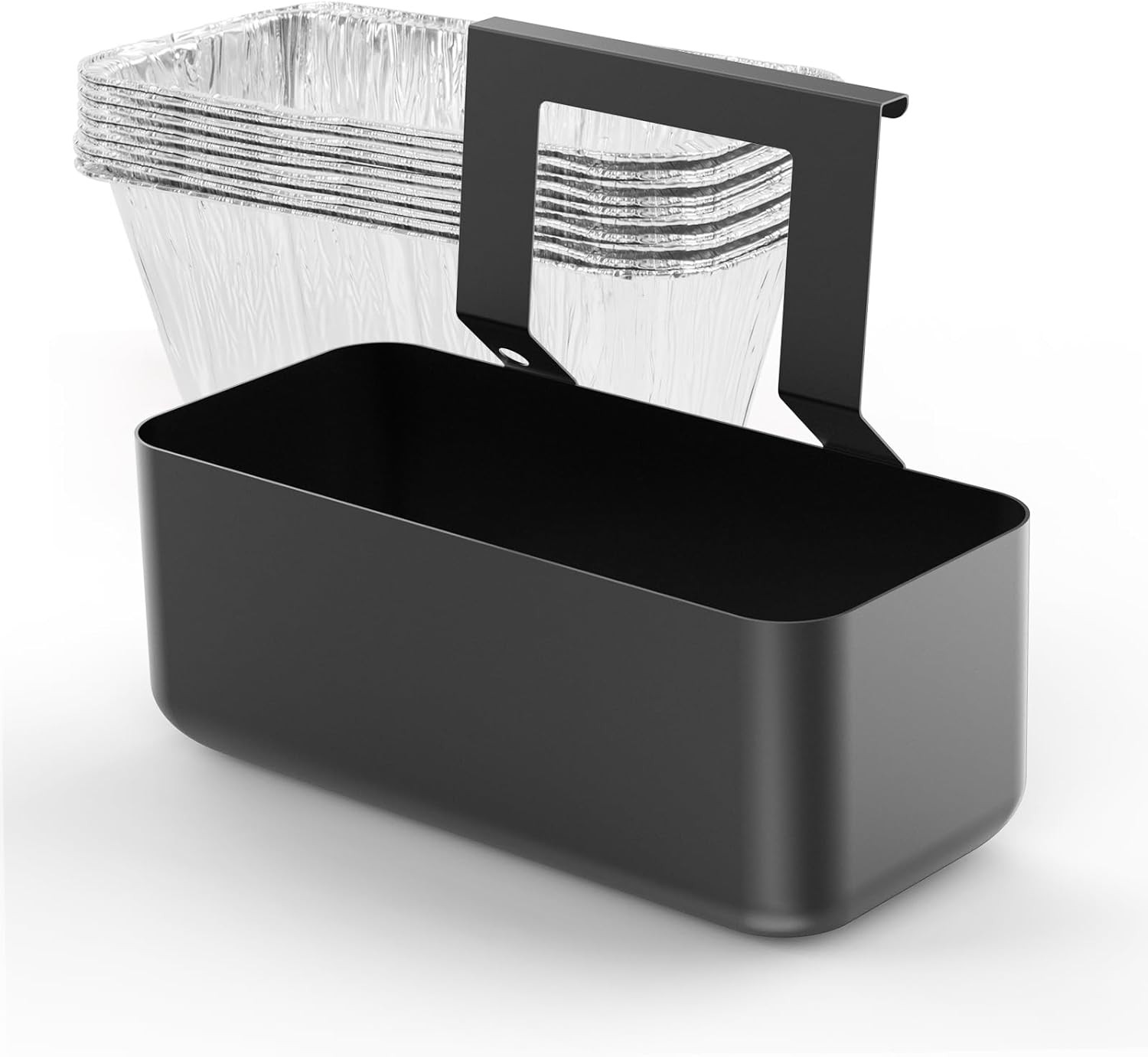 Grease Cup with 10 Pack Disposable Aluminum Foil Liners for Blackstone Black