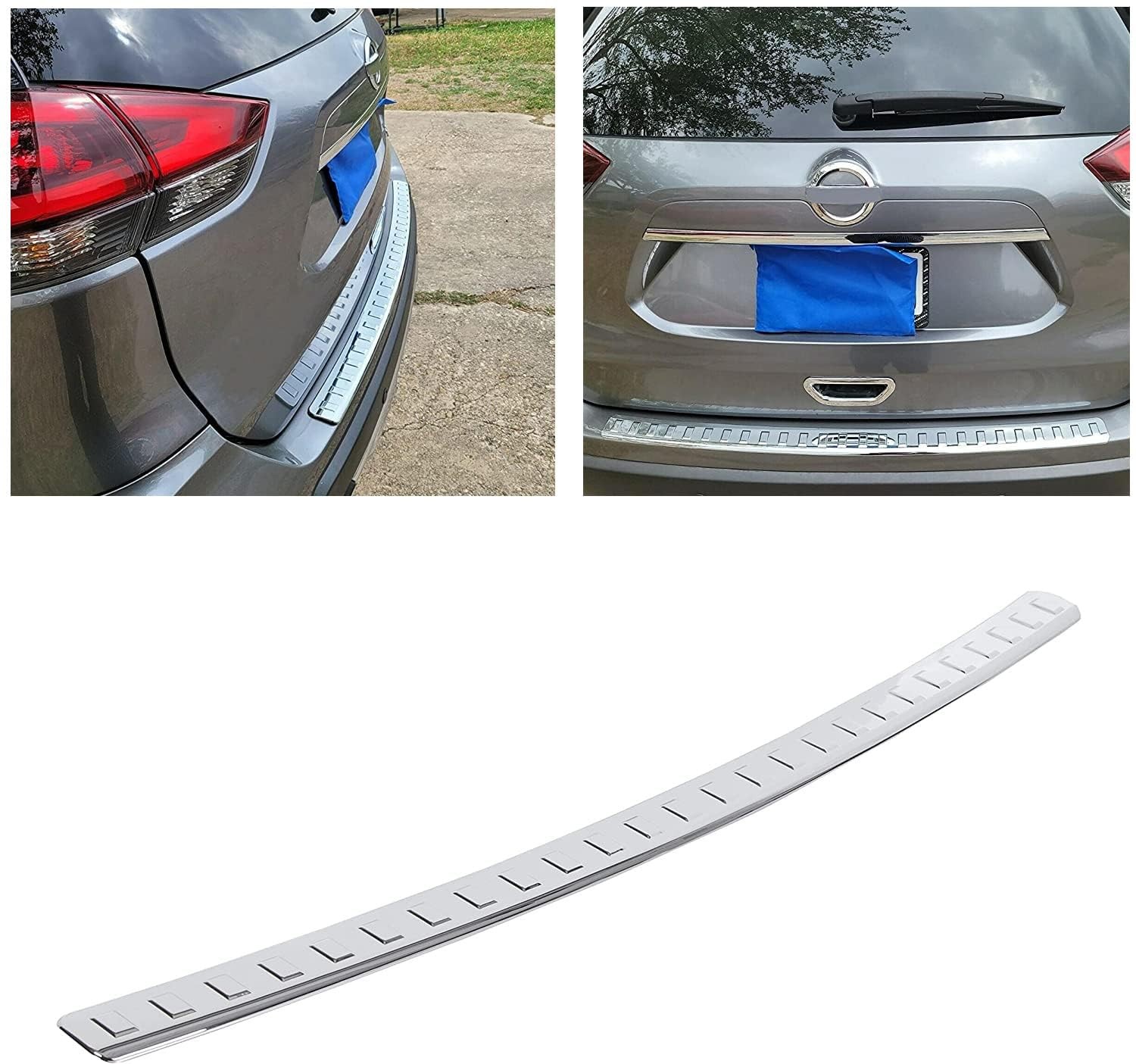 ECOTRIC Rear Bumper Guard Cover Pad Compatible with 20142020 Nissan Rogue 999...