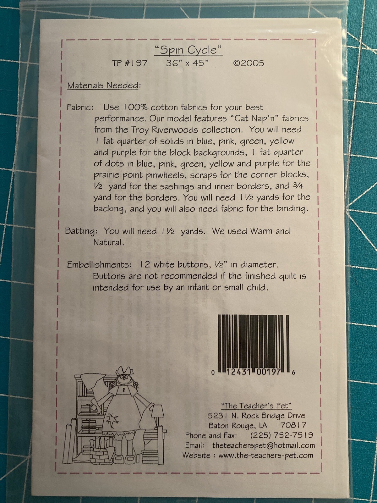 Spin Cycle Quilt Pattern - The Teachers Pet