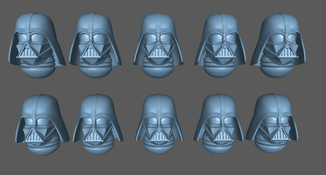 DARTH VADER Helmets (10x) compatable with SM Marines