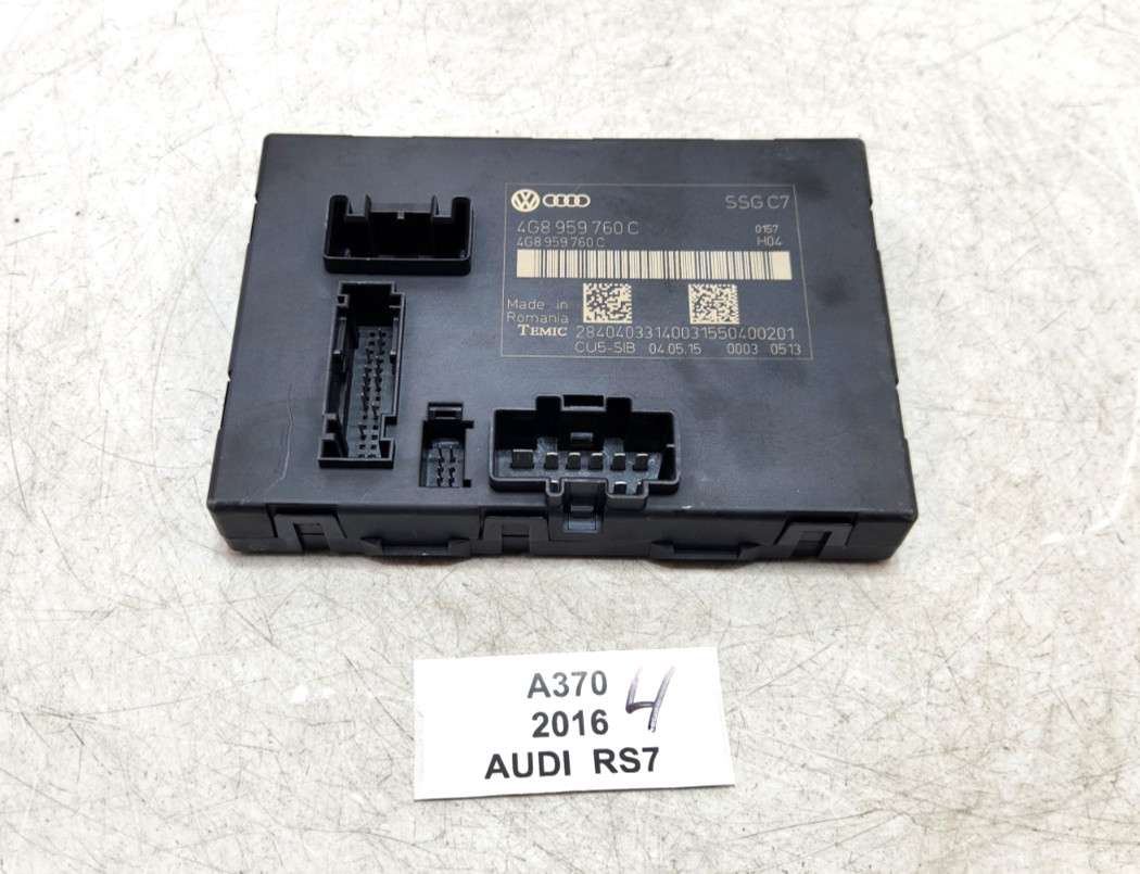 ✅ 12-18 OEM Audi RS7 A6 A7 Front Left Driver Seat Memory Control Module Unit