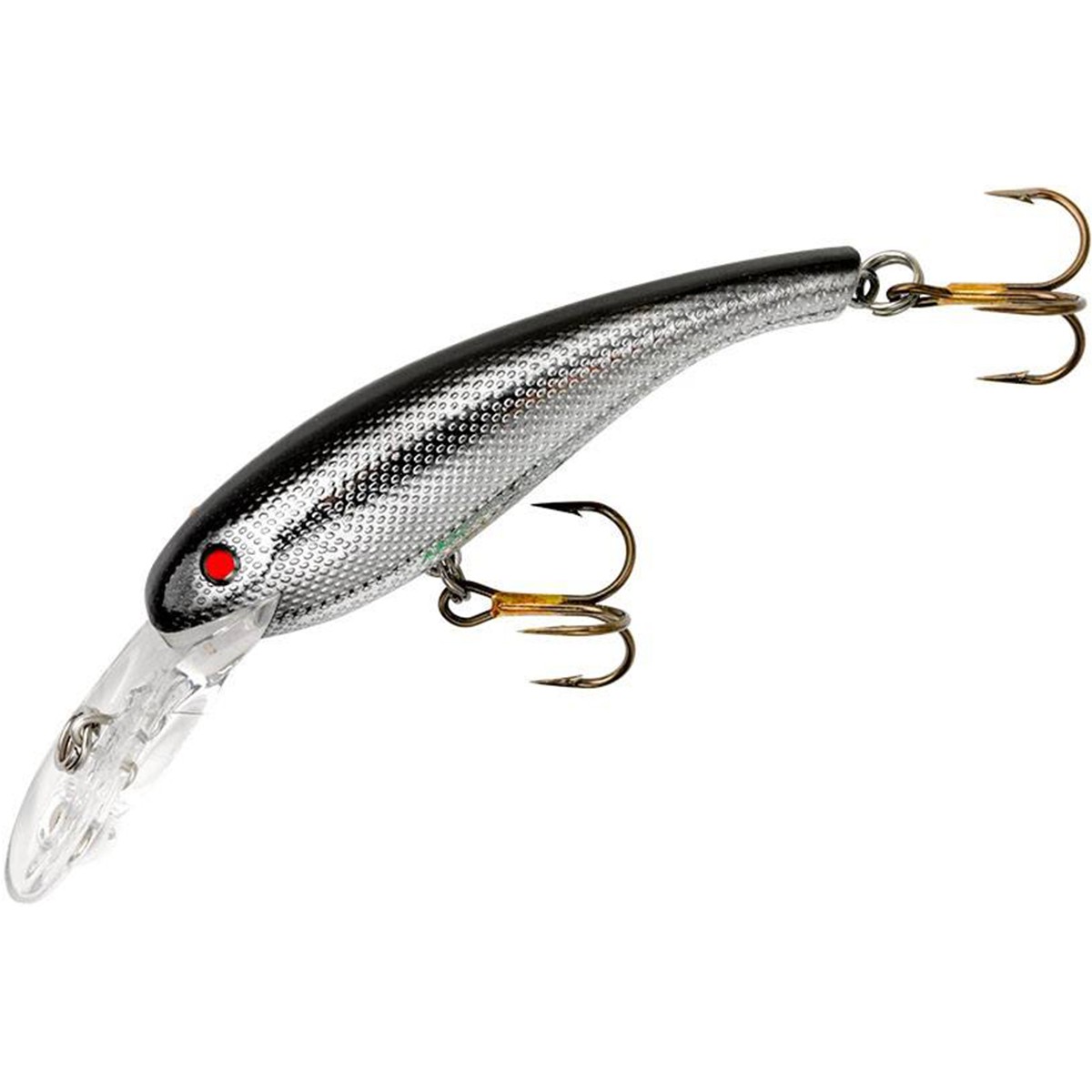 Cotton Cordell Wally Diver 1/4 oz Fishing Lure - Chrome/Black Back