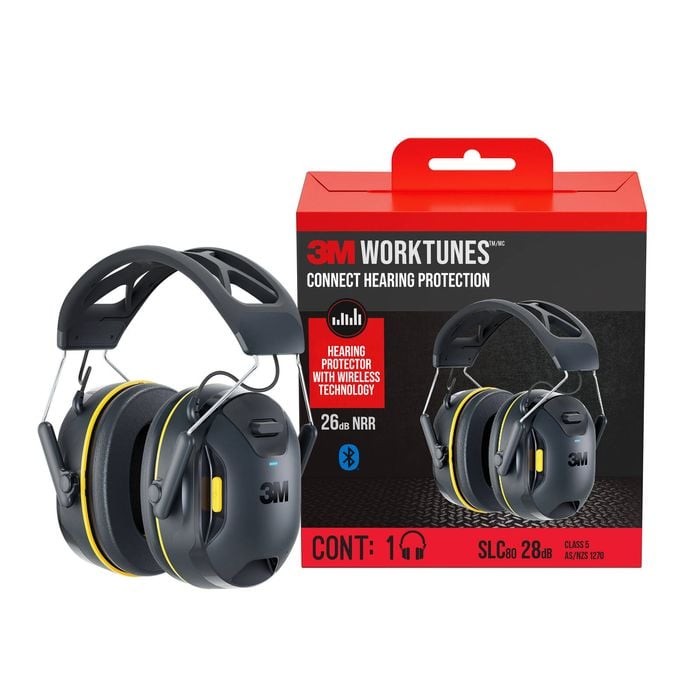 3M WorkTunes Connect w/Bluetooth 90570-DC Hearing Protection Wireless Ear Muff