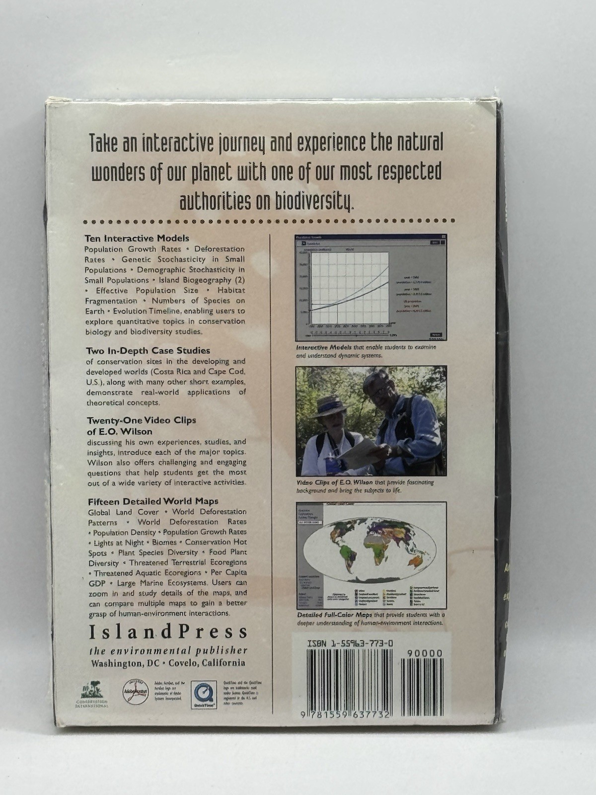 Conserving Earths Biodiversity EO Wilson PC CD Rom Software-New Sealed-VERY RARE