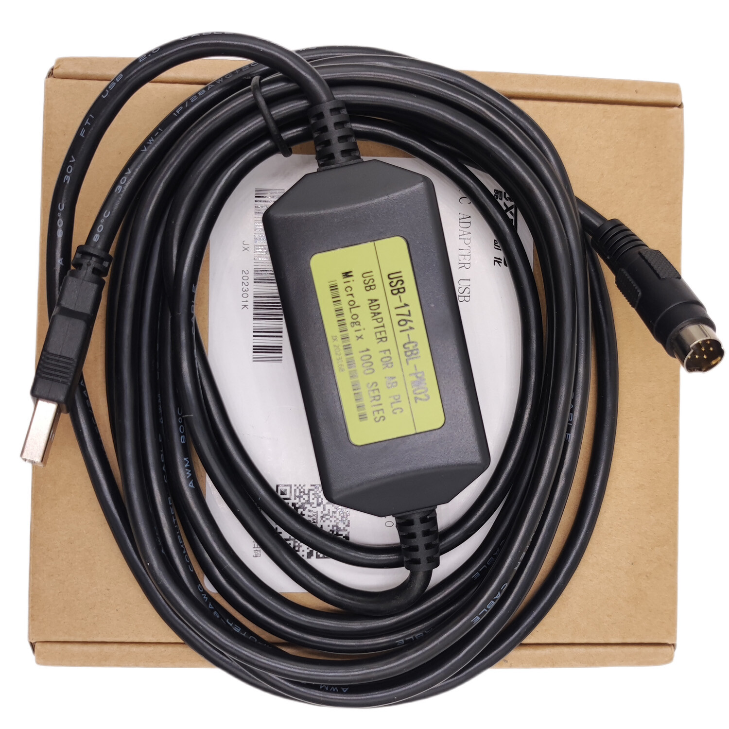 USB 1761-CBL-PM02 Micrologix cable For Allen Bradley use on ALL MicroLogix PLC's