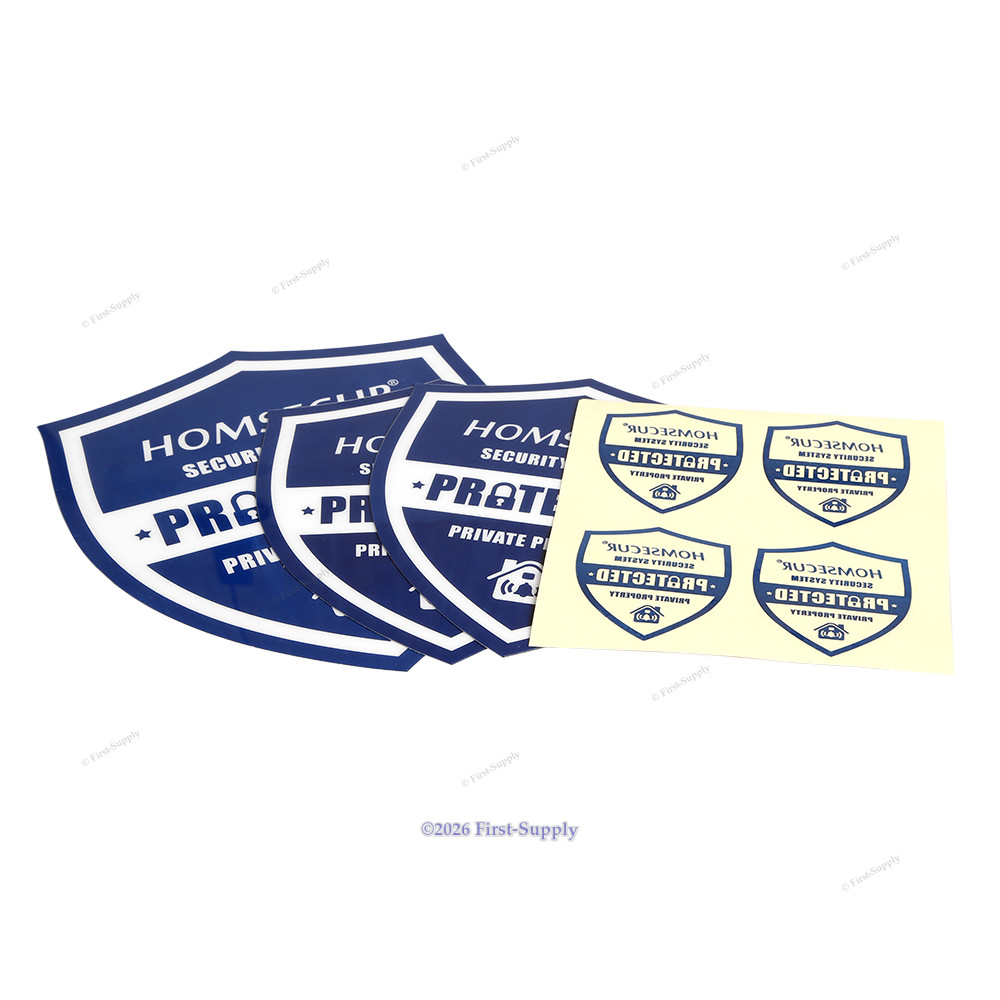 HOMSECUR Under Alarm Security System Caution Sign Sticker Business Home Private