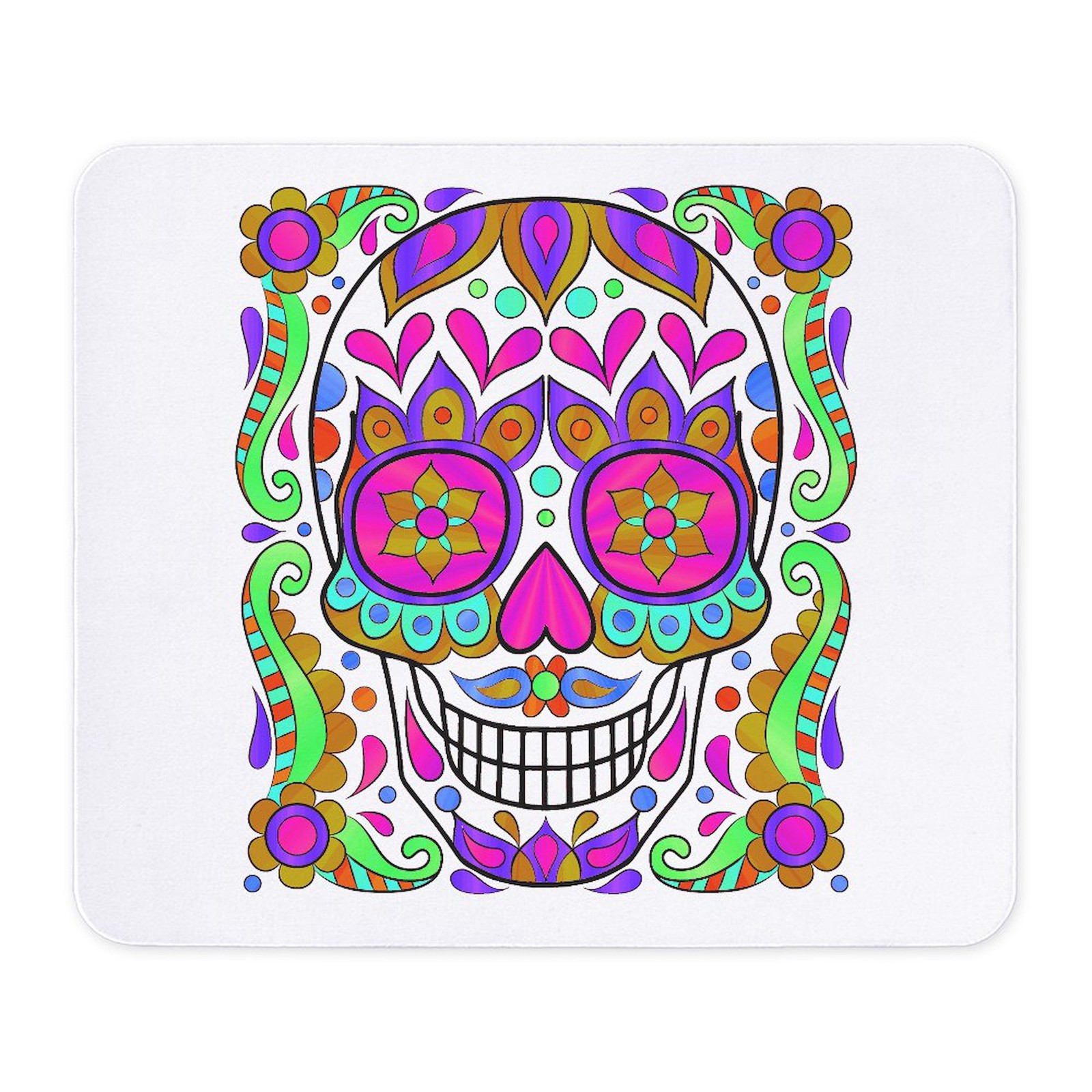 CafePress Best Seller Sugar Skull Mousepad  (127099909)