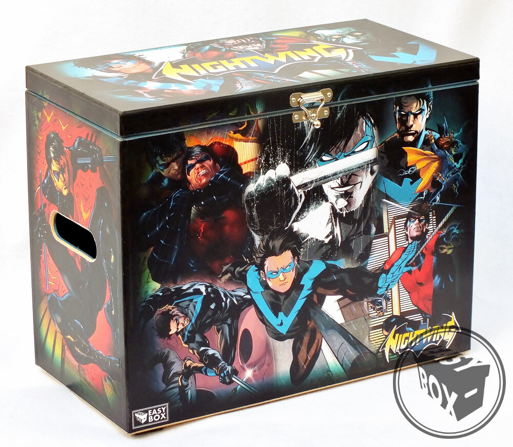 Nightwing - Large Comic Book Hard Storage Box Chest MDF