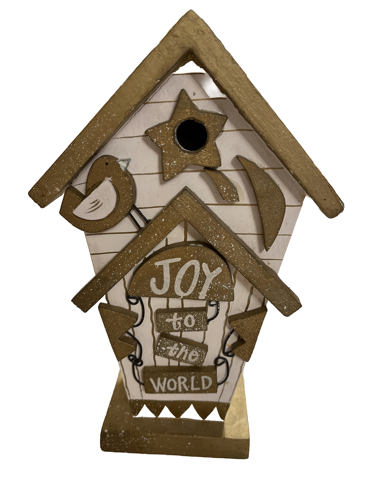 Joy to the World Birdhouse Christmas Decoration