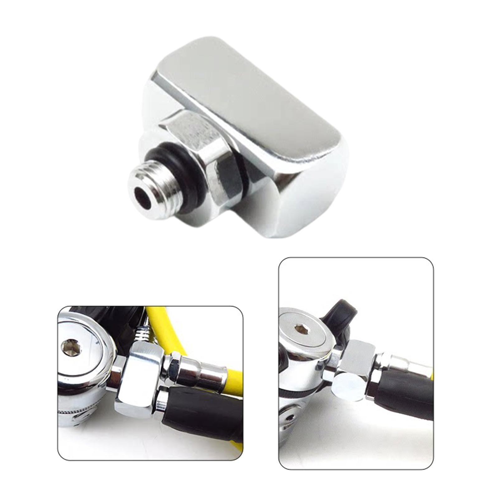 Scuba Diving Dive Regulator Adapter Scuba LP Hose Splitter Diving 3/8-24 Male to