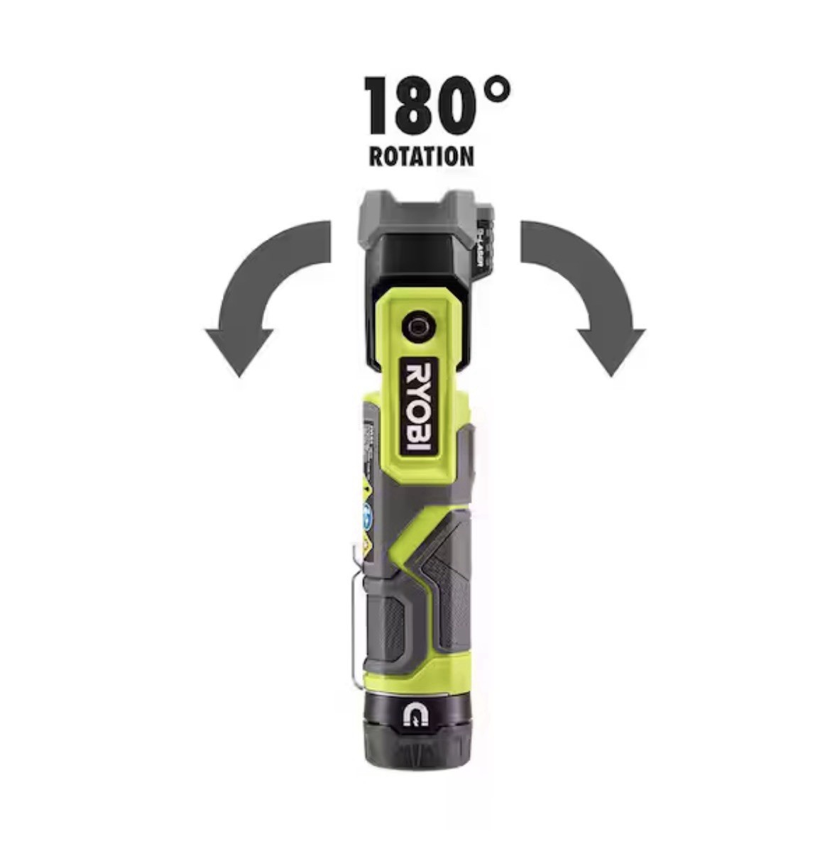 Ryobi USB Lithium LED Pivoting Laser Flashlight Kit NEW + extra battery!