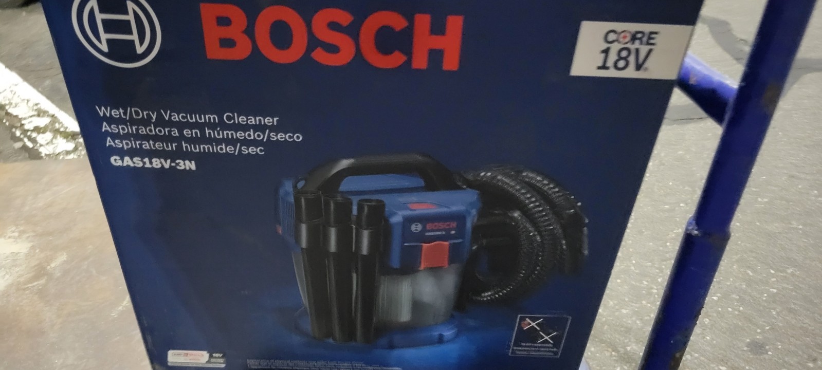 *NEW/SEALED* - BOSCH 2.6-Gallon 7 HP Cordless Wet/Dry Shop Vacuum (Tool Only)