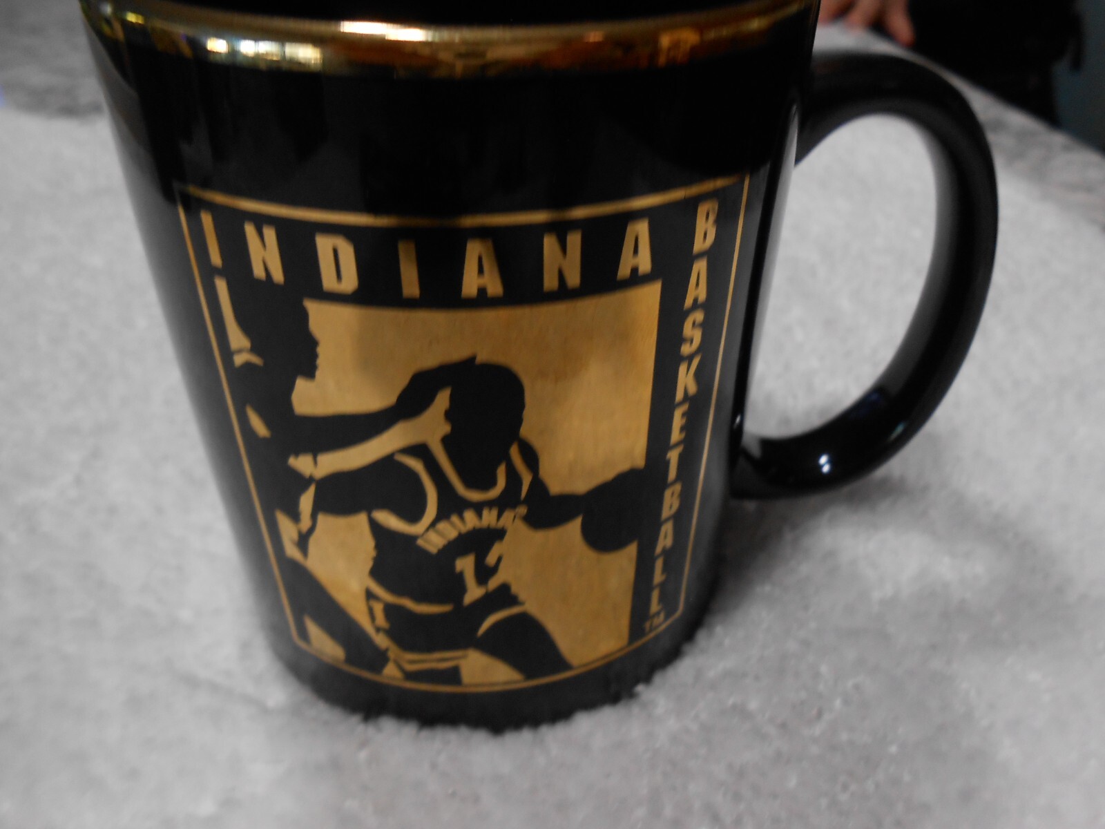 Indiana Basketball Black And Gold Coffee Mug