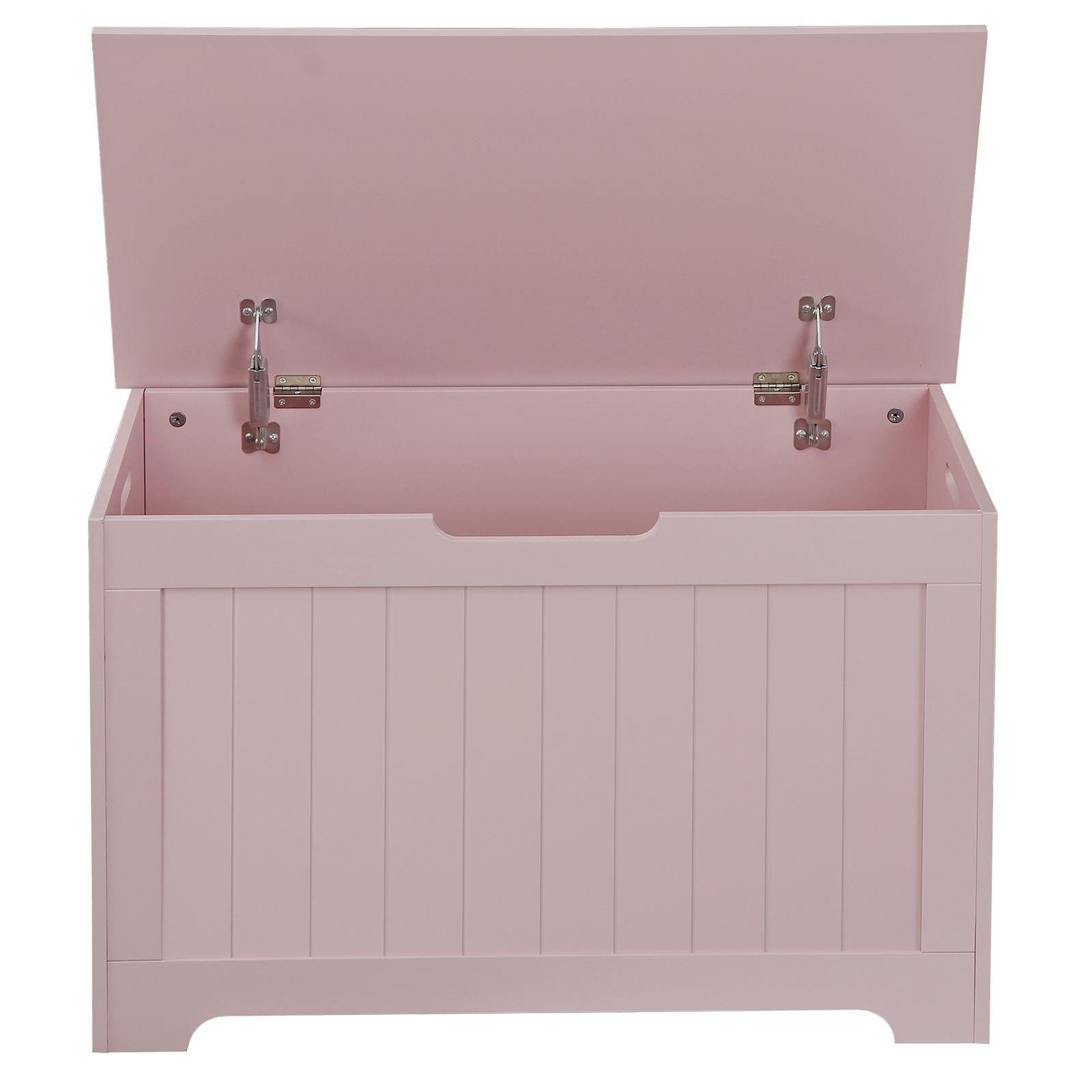 Wooden Toy Storage Chest Toy Organizer Entryway Storage Bench W/ Safty Hinge