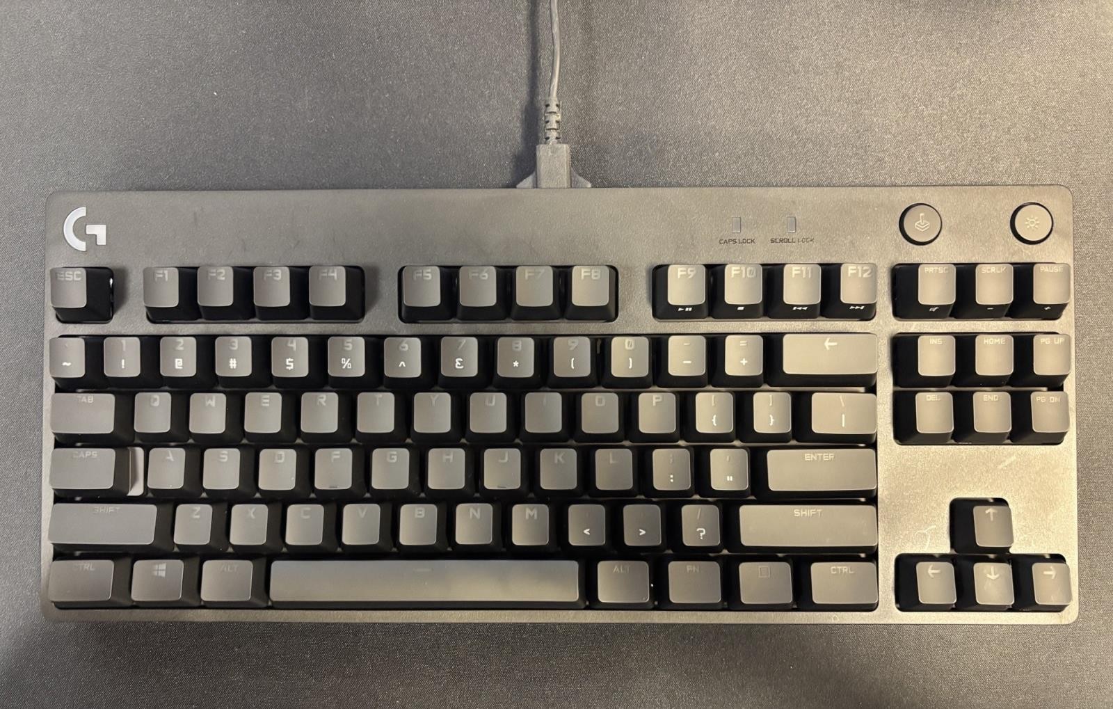 Logitech G Pro TKL Mechanical Wired Gaming Keyboard GX Blue Clicky Switch, Black