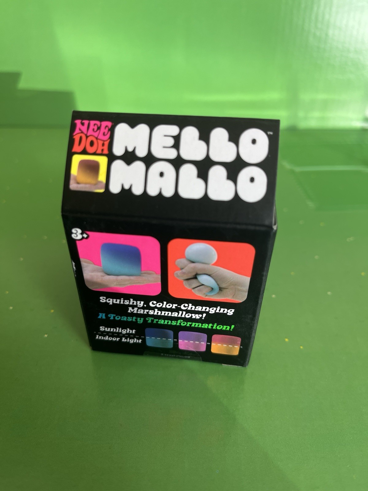 AUTHENTIC NeeDoh Mello Mallo BLUE Color Changing Squishy Nee Doh Mellow Mallow