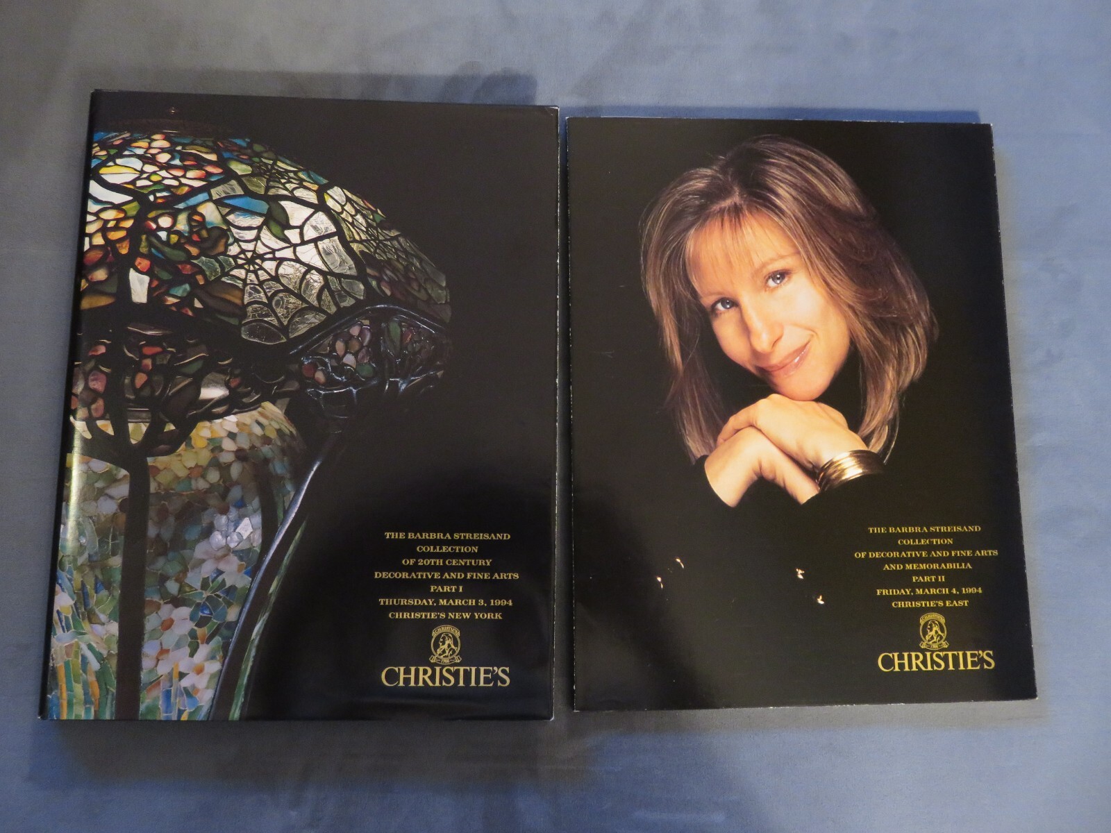 Barbara Streisand Collection 1994 Christies Catalog with Slipcase