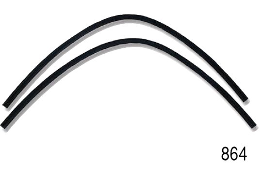 1955 1956 Chevy Belair 210 150 Headlight Bezel Rubber Seal Gasket Pair