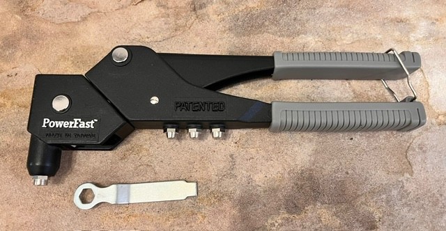 POWERFAST Swivel Head Rivet Gun with Hand Riveter