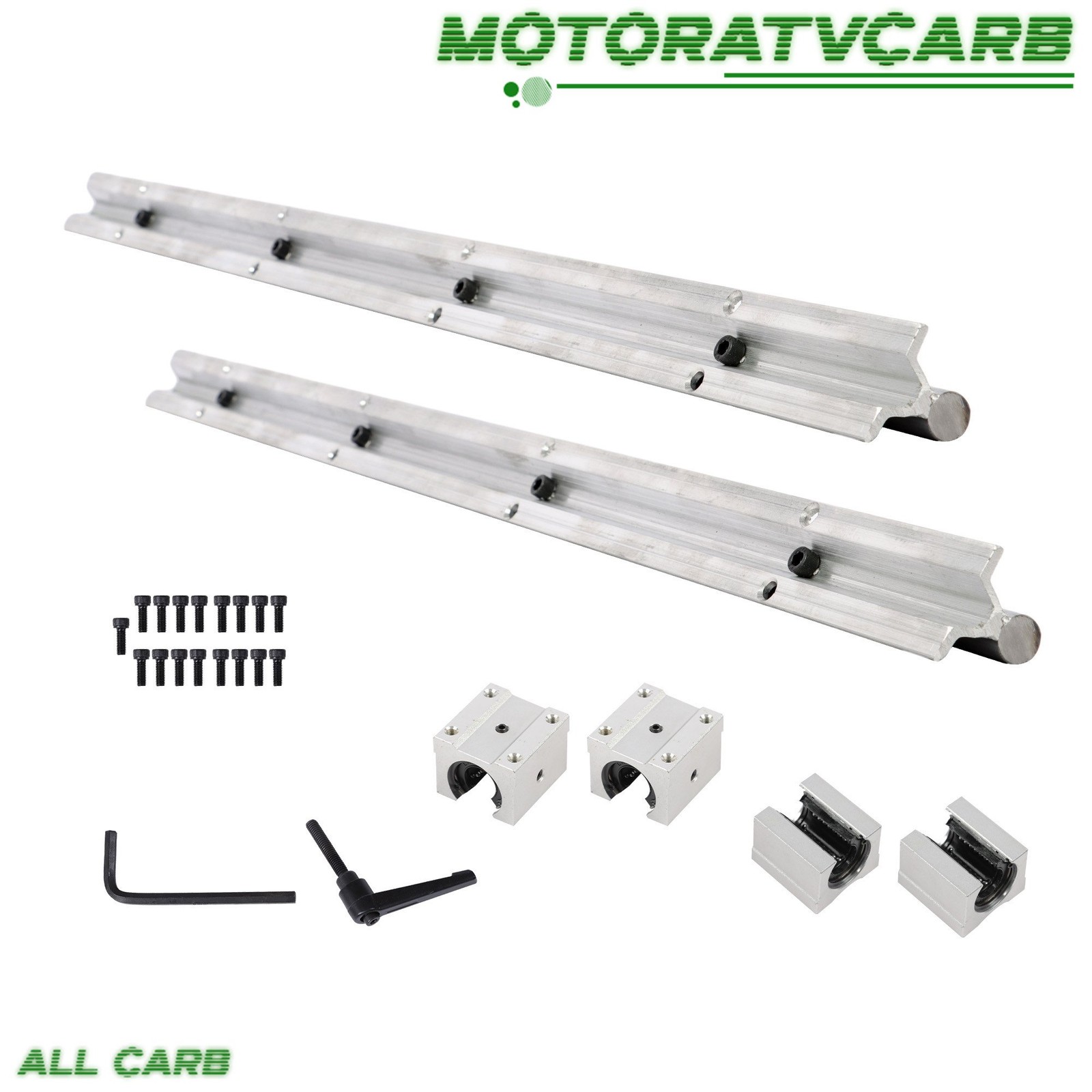 ALL-CARB 2PCS SBR16-800mm & 4PCS SBR16UU Carriage Bearing Blocks Linear Bearings