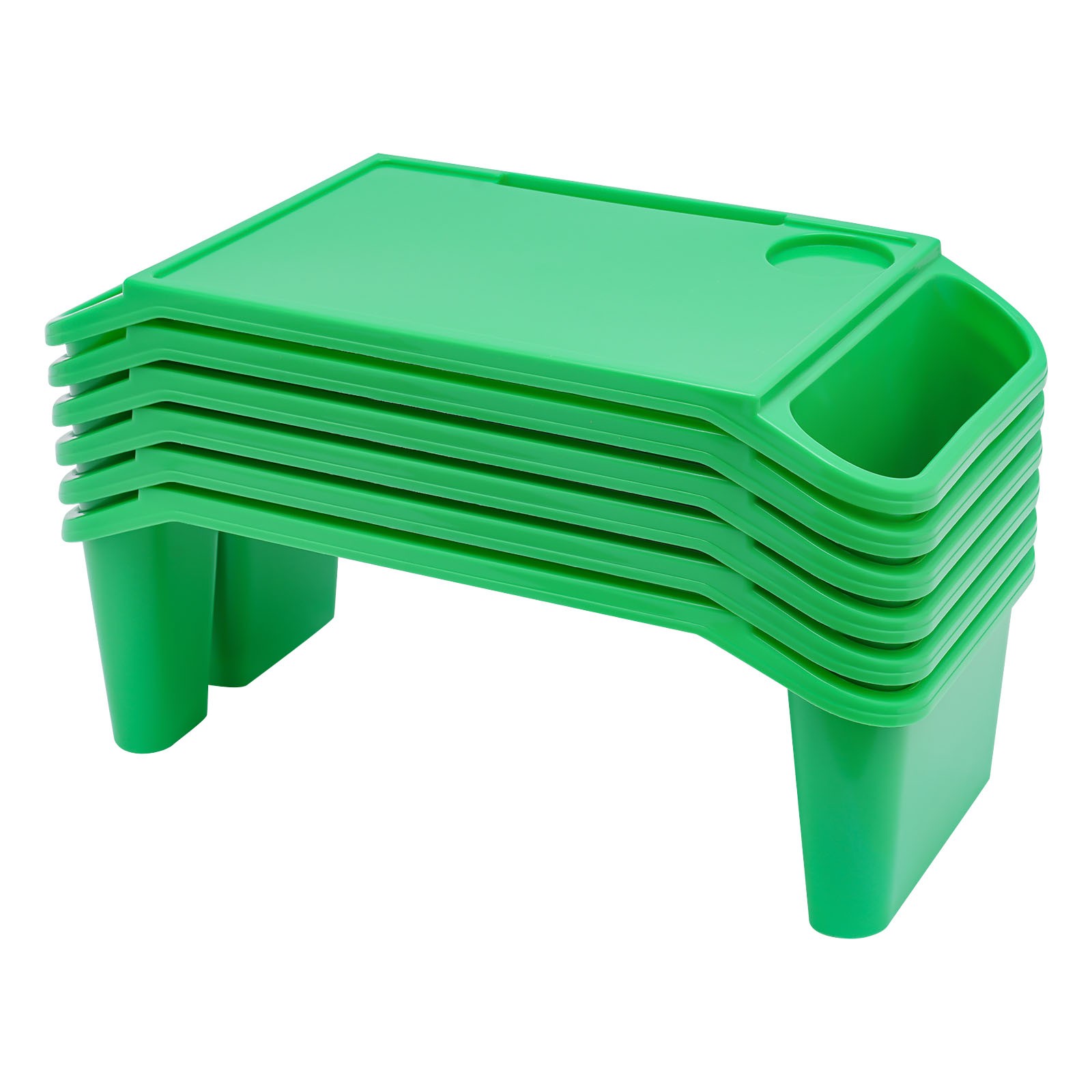 6 Pcs Kids Lap Desk Rectangular Desk Tray for Writing Eating Game Classroom USA