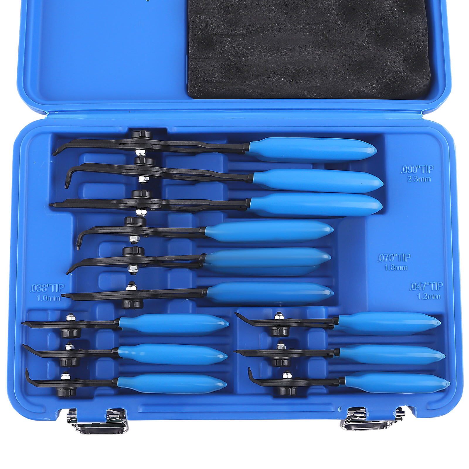 12 PC Versatile Retaining Snap Ring Pliers set Heavy Duty Fixed Tip Combination