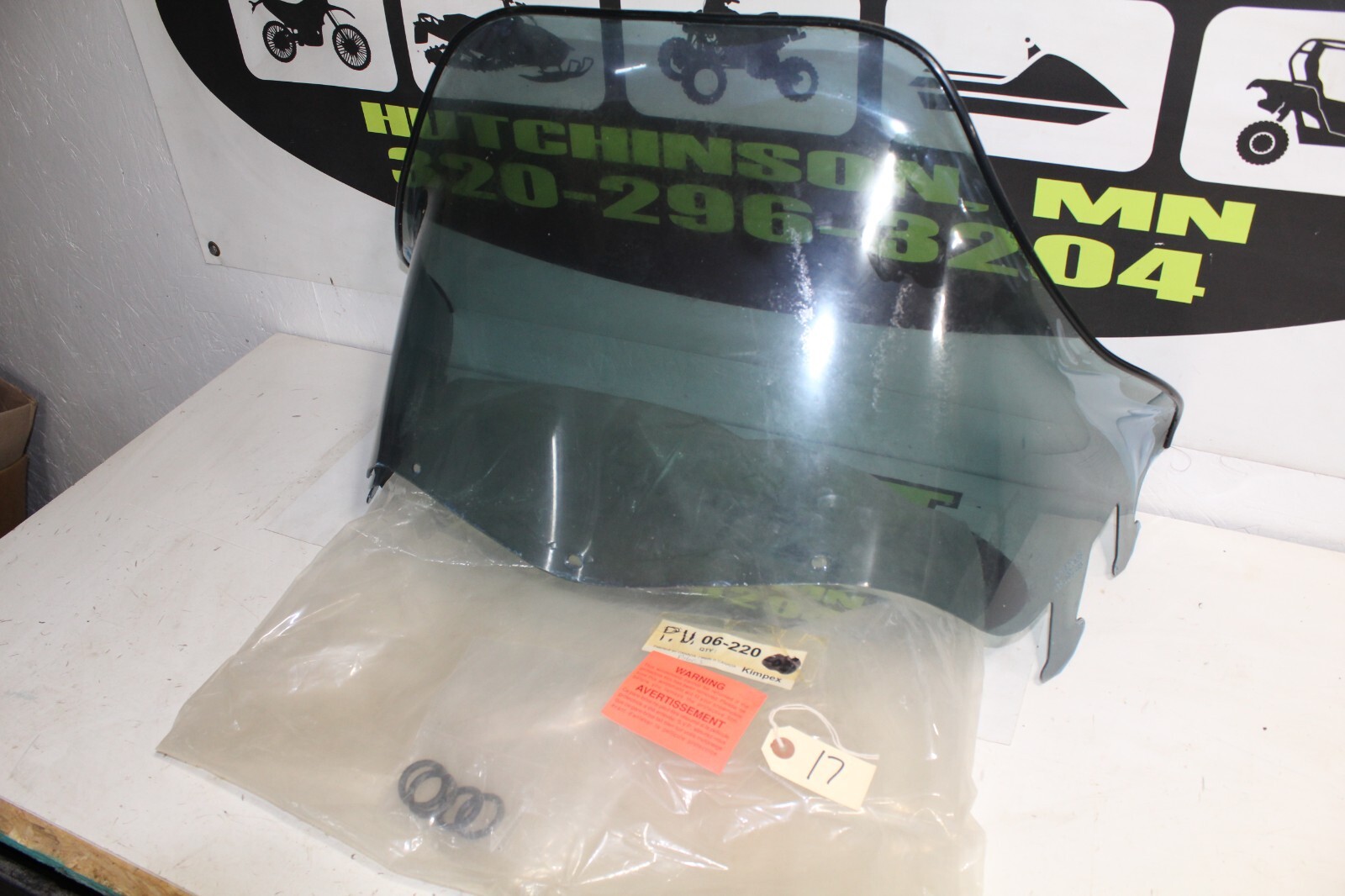 O/S	NOS Kimpex Polaris 1996-99 XCR SP	15"Smoked Windshield	06-220-03