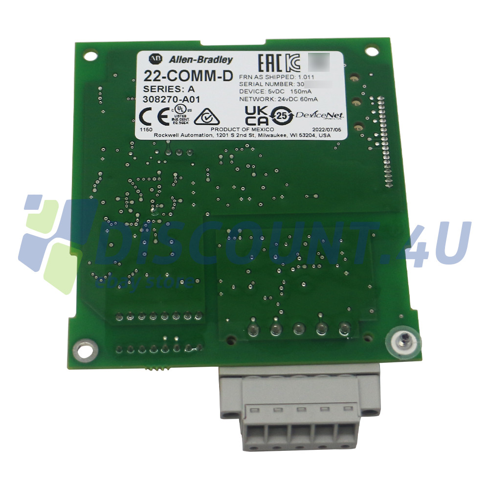 New Allen-Bradley 22-COMM-D Powerflex Devicenet Adapter Module Ser A FAST SHIP